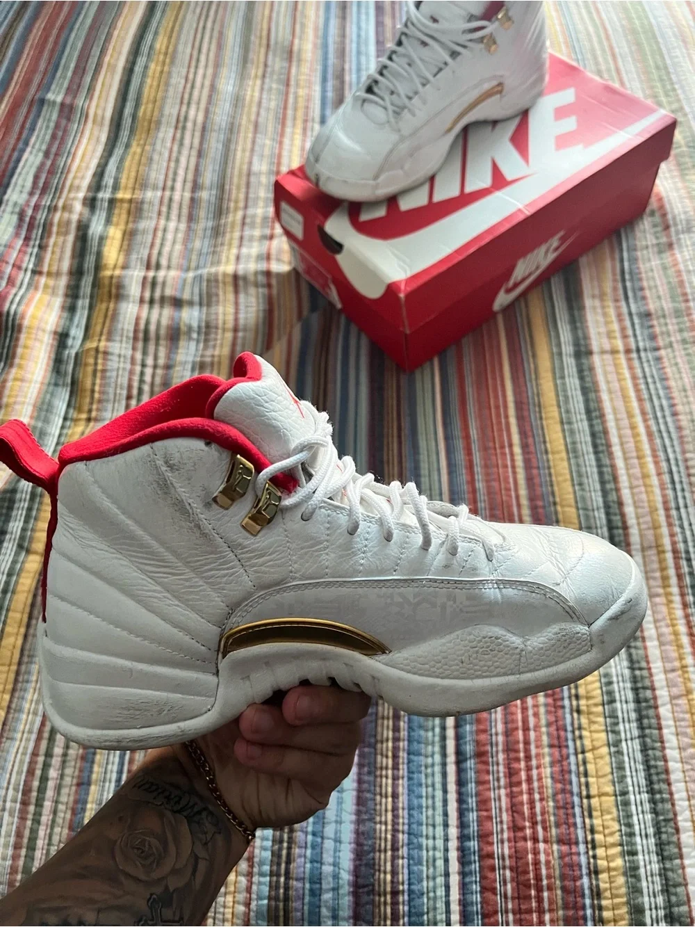 Jordan 12s Chinese New Year White & Red